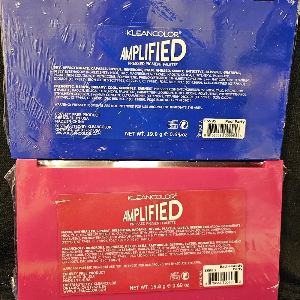 KleanColor Amplified 2 Eye Shadow Palettes each 18 Colors - Picture 4 of 4